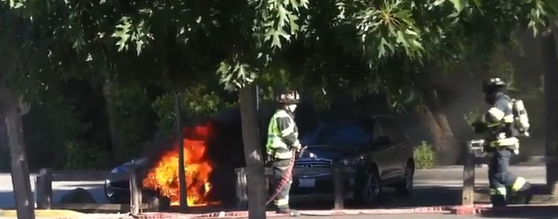 Fisker Karma en feu