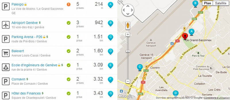 ChargeMap à Genève