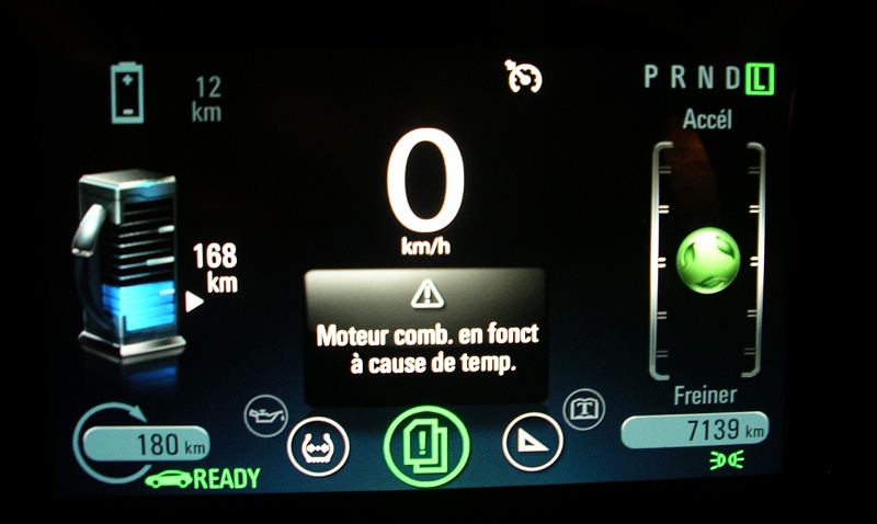 Opel Ampera Chevrolet Volt démarrage thermique à cause du froid