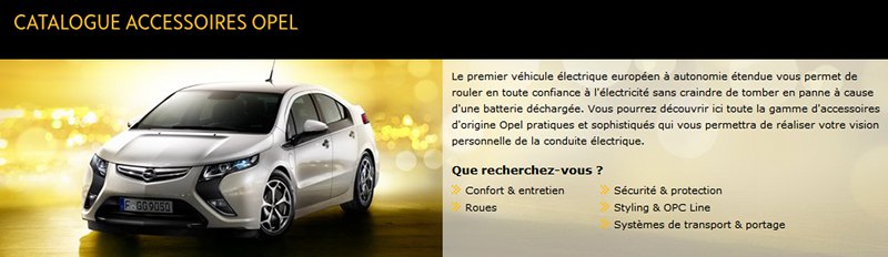 accessoires Opel Ampera