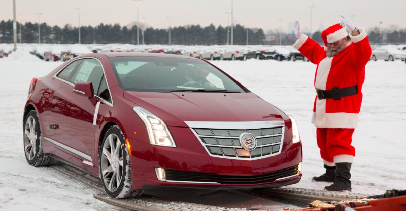 Livraison Cadillac ELR père Noël